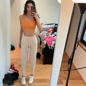 Elegant Cream Sweatpants